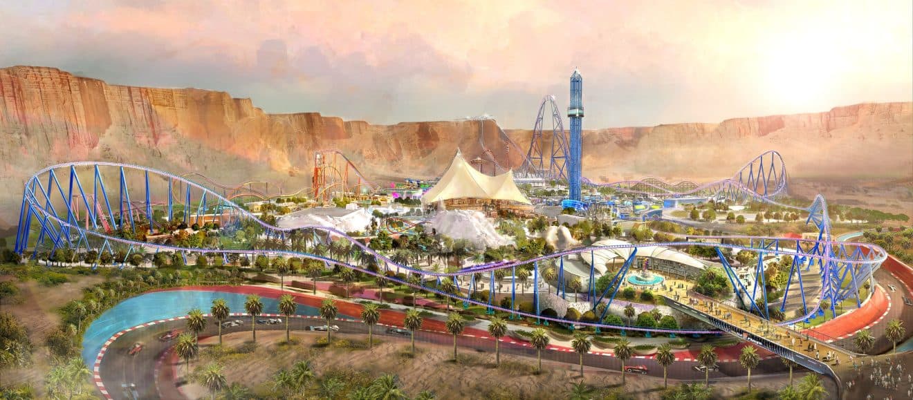 Six Flags Qiddiya : Falcon’s Flight, le coaster de tous les records !