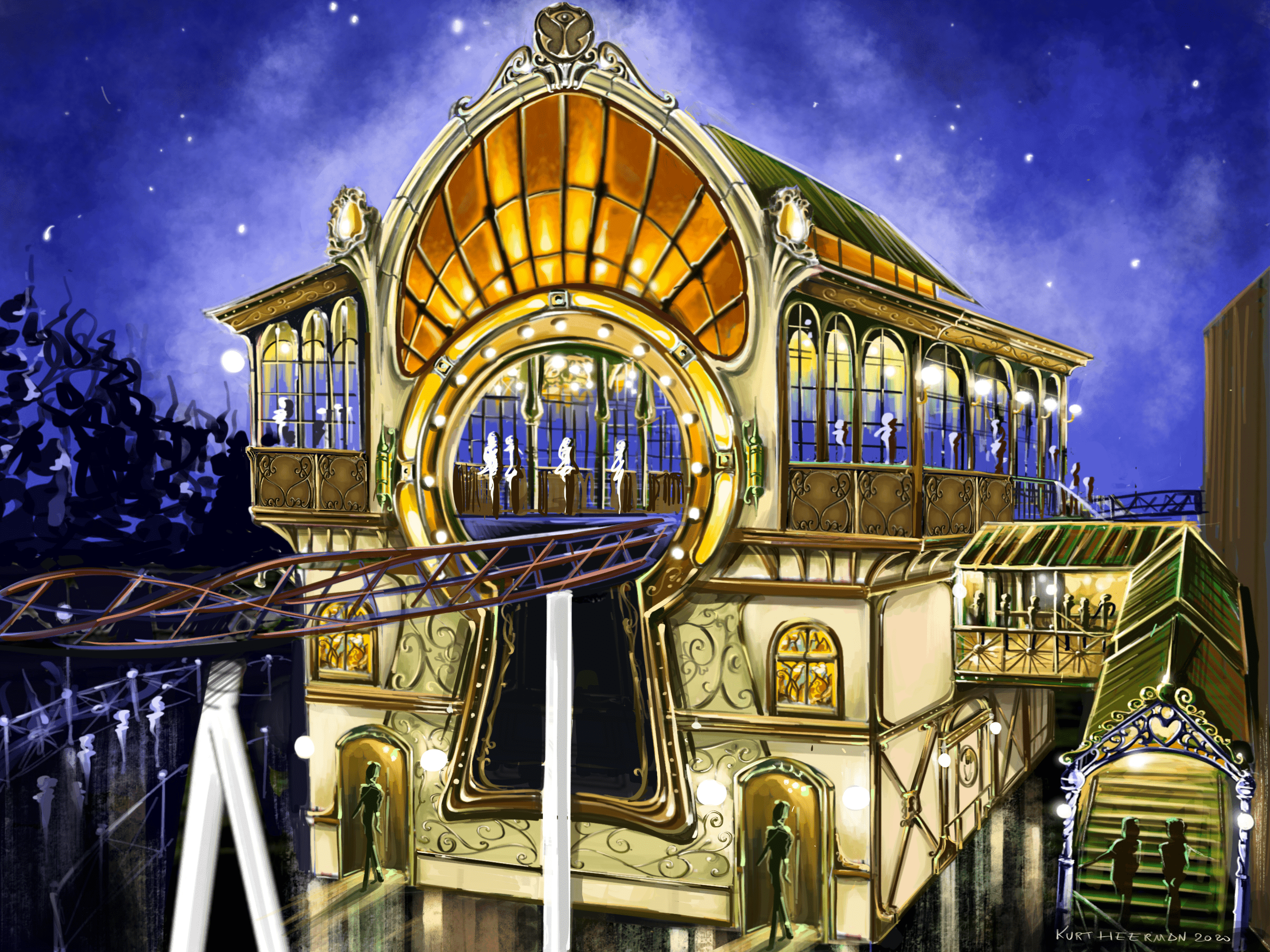 Plopsaland s’associe à Tomorrowland pour créer son impressionnant Extreme Spinning Coaster !