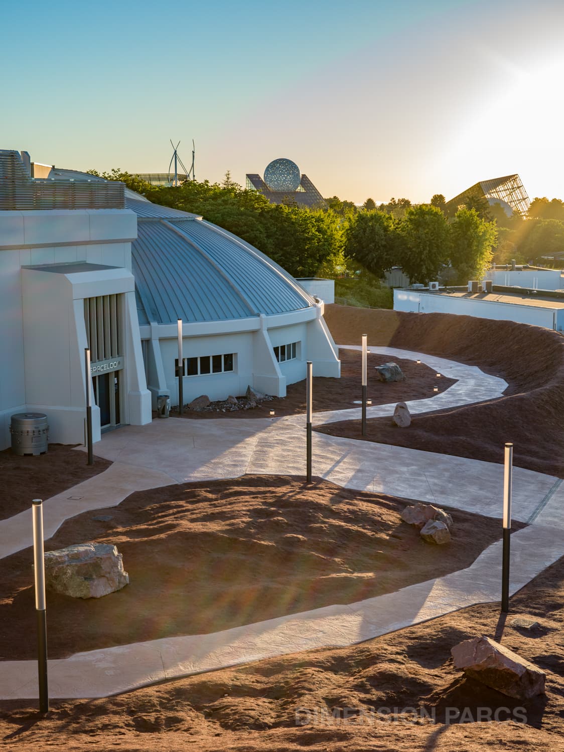 Vue du Futuroscope depuis l'hôtel Station Cosmos
