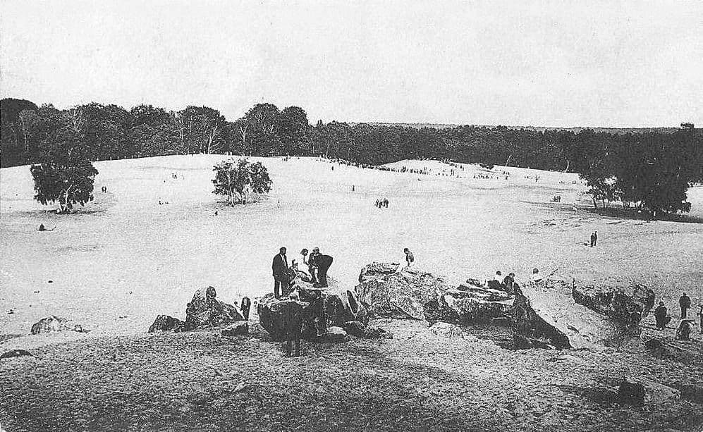 Vue de la Mer de Sable vers 1910