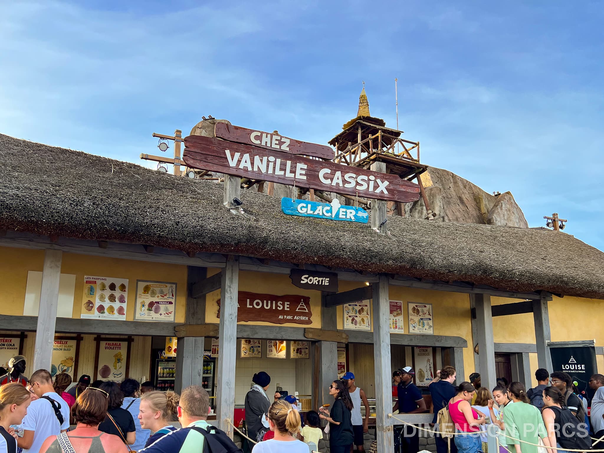 Glacier Chez Vanille Cassix au Parc Astérix