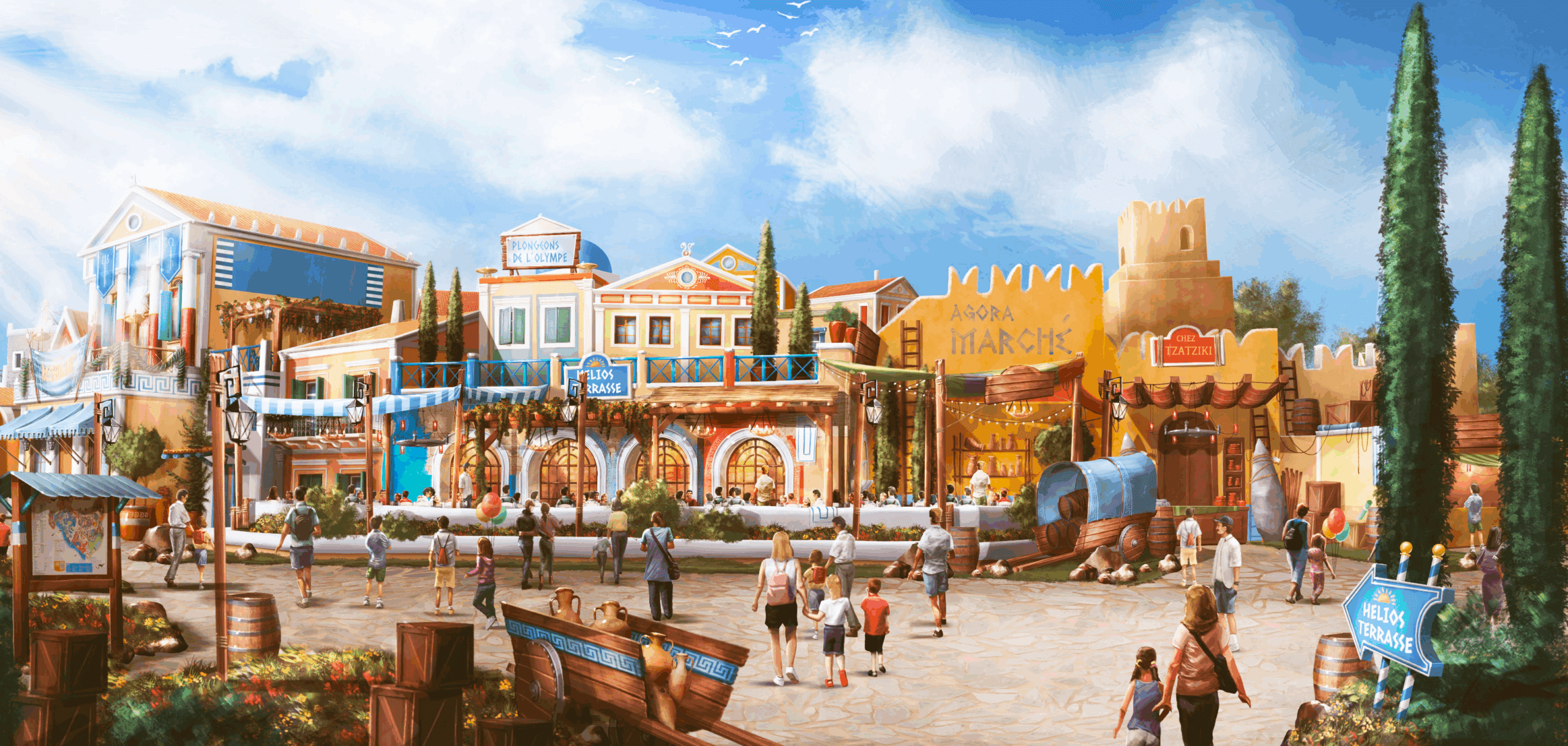 Parc Astérix : extension en 2027 de la zone grecque avec un restaurant colossal !
