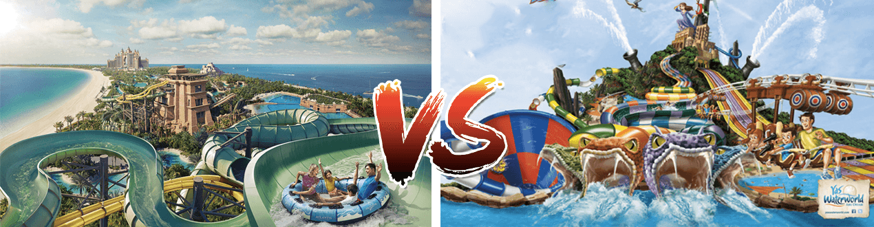 Aquaventure Waterpark vs Yas Waterworld : le Match