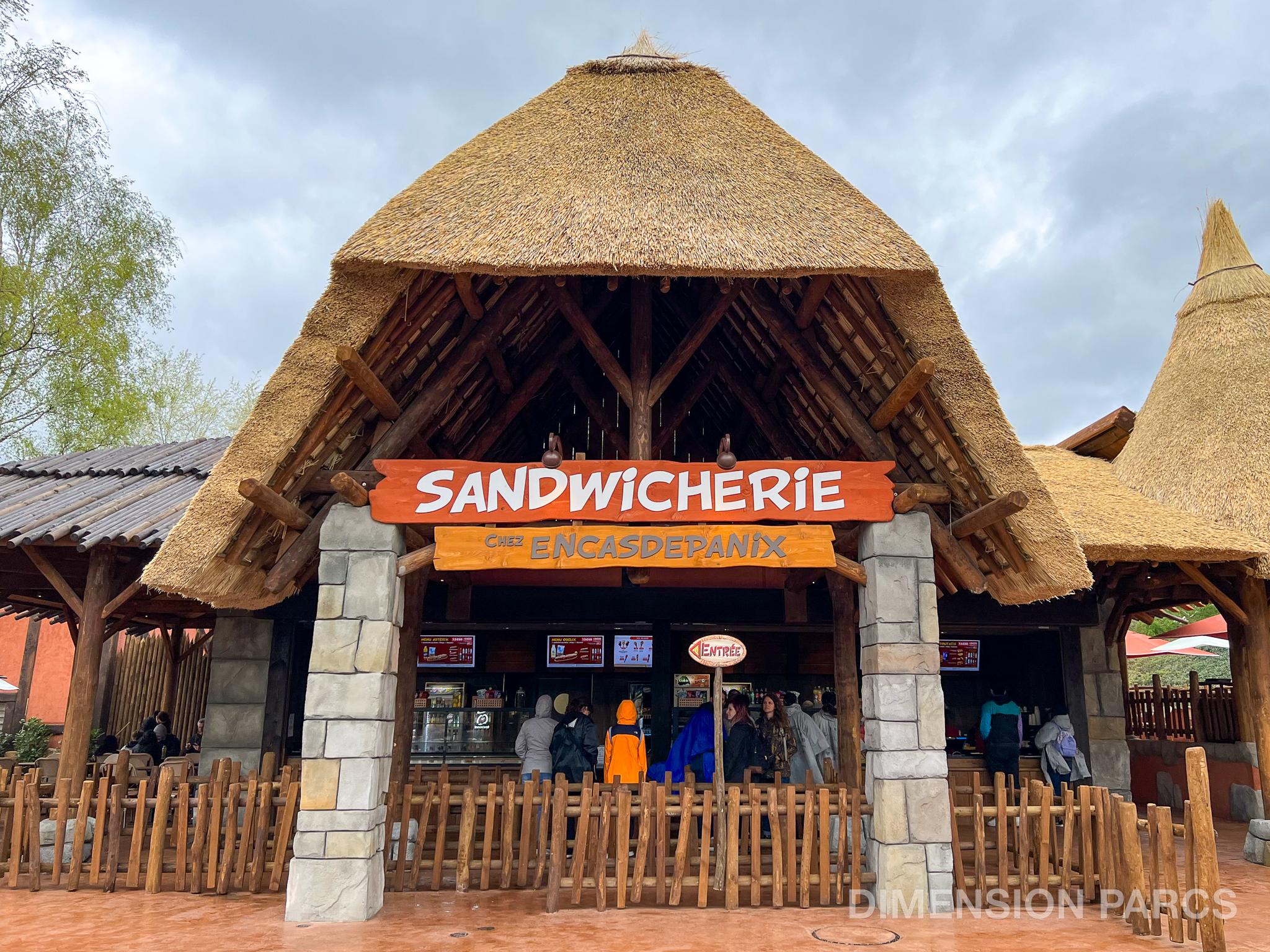 Sandwicherie Chez Encasdepanix au Parc Astérix